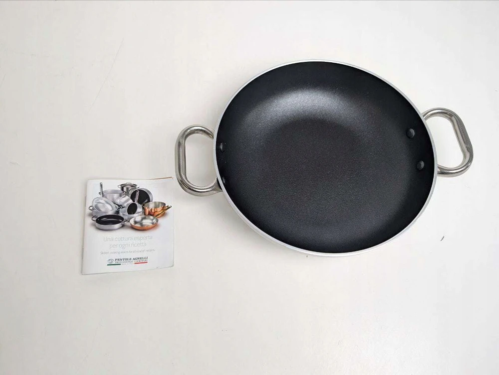 Pentole Agnelli FAMA10SEL24 aliuminio keptuvė 24 cm 2 rankenos plieno