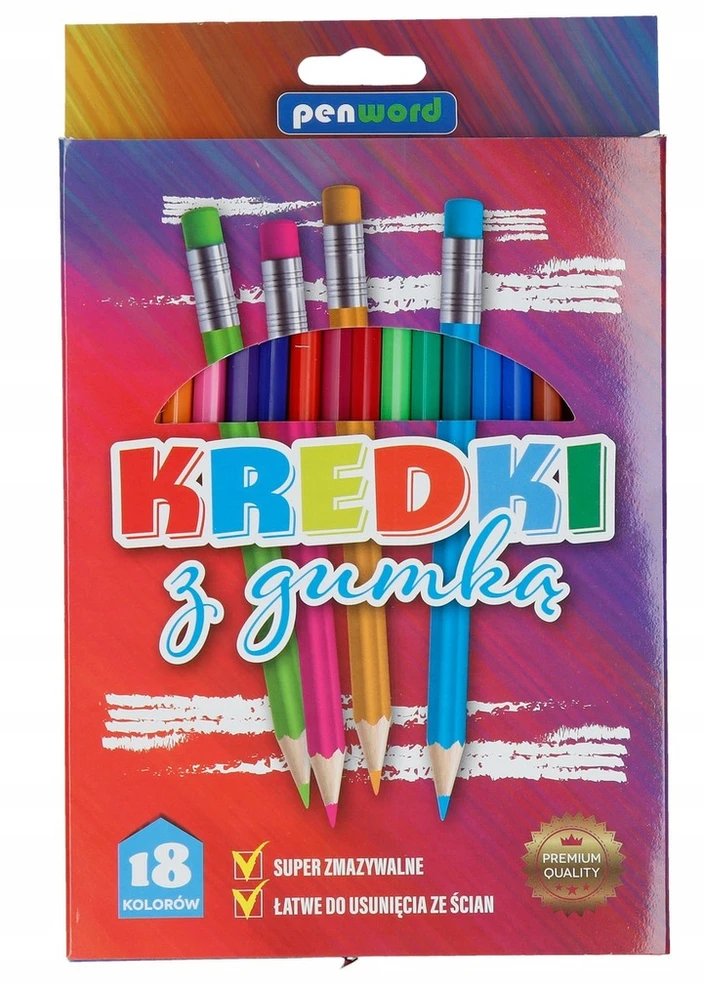 Penword Dziesimt aštuonios trintukai pieštukiniai su trintuku