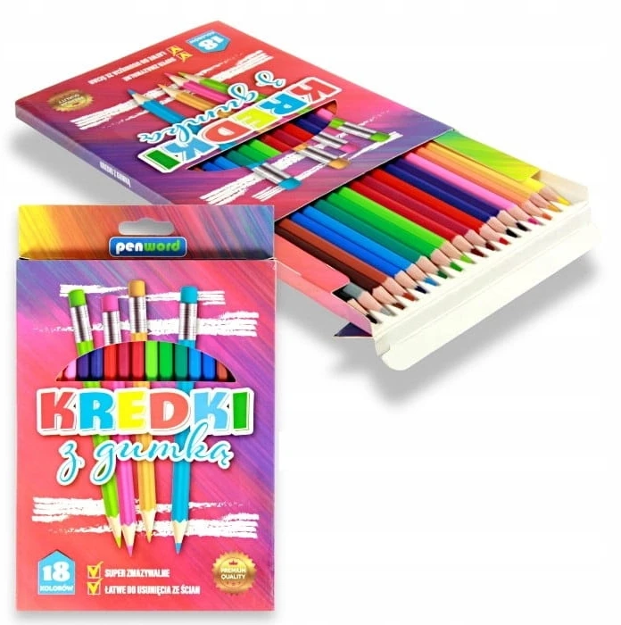 Penword Dziesimt aštuonios trintukai pieštukiniai su trintuku