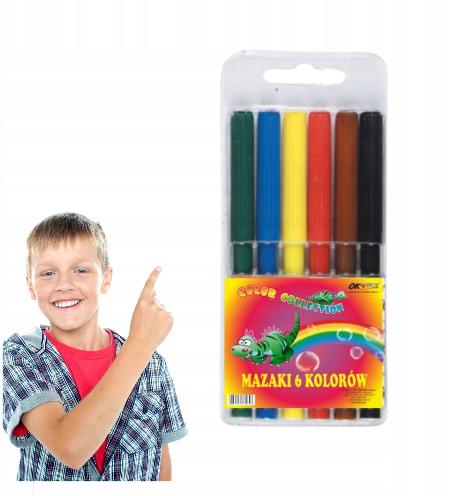 Pronice Penword Flomasteriai vaikams, 6 spalvos, mokyklai ir kūrybai