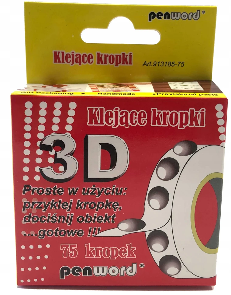 Penword Kropki Paski Klejące do Przyklejania Zdjęć, Pakowania Prezentów i Dekoracji