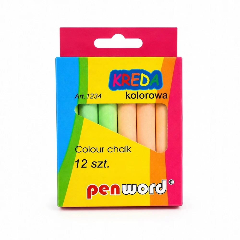 Penword Rašiklio lentos kreida, 12 vnt., spalvota