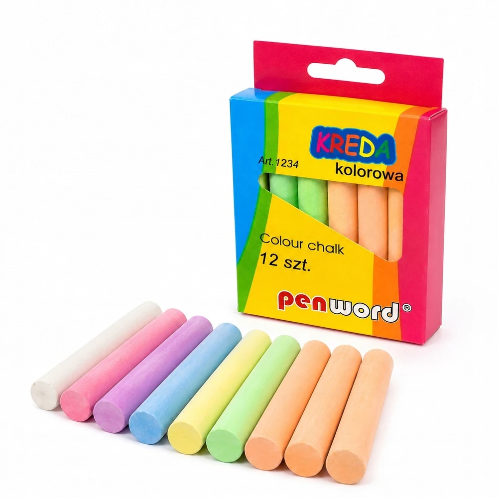 Penword Rašiklio lentos kreida, 12 vnt., spalvota