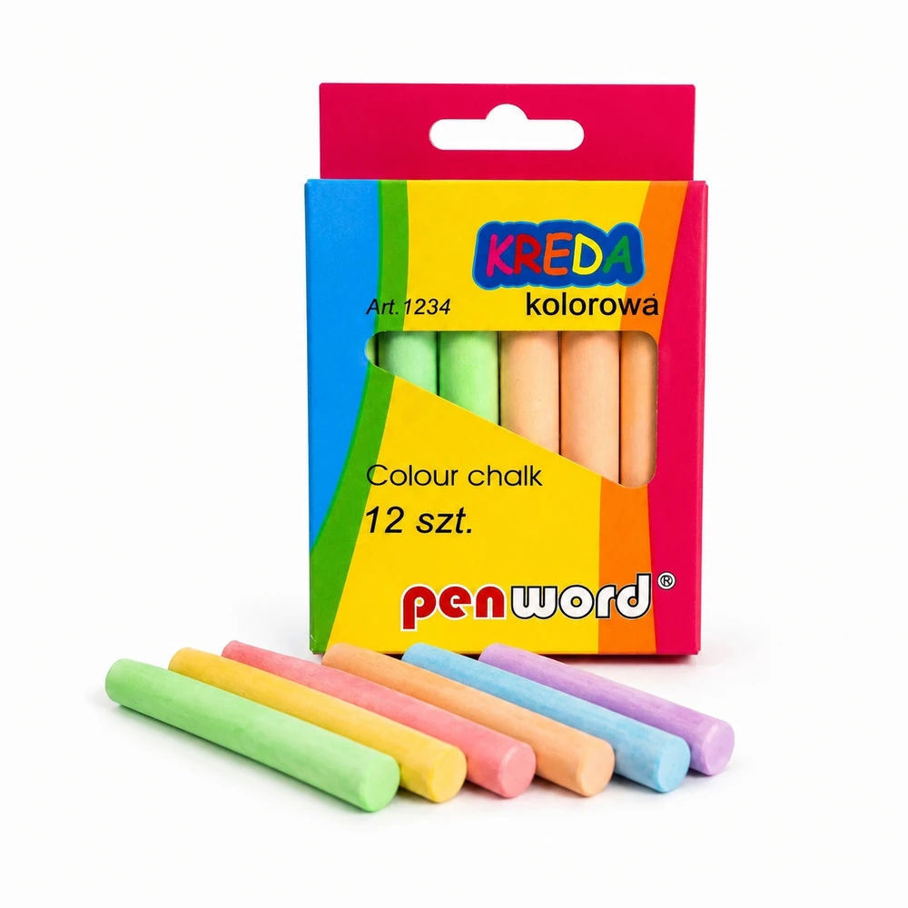 Penword Rašiklio lentos kreida, 12 vnt., spalvota