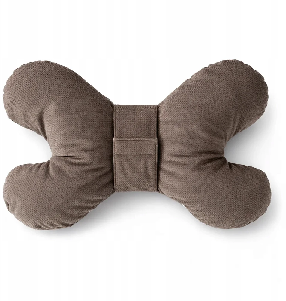 Pepi Sweet Teddy BUTTERFLY pagalvė su taupės spalvos aksomu