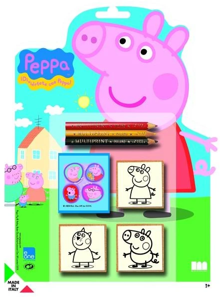 Peppa Pig Multiprint plastikiniai lizdiniai antspaudai