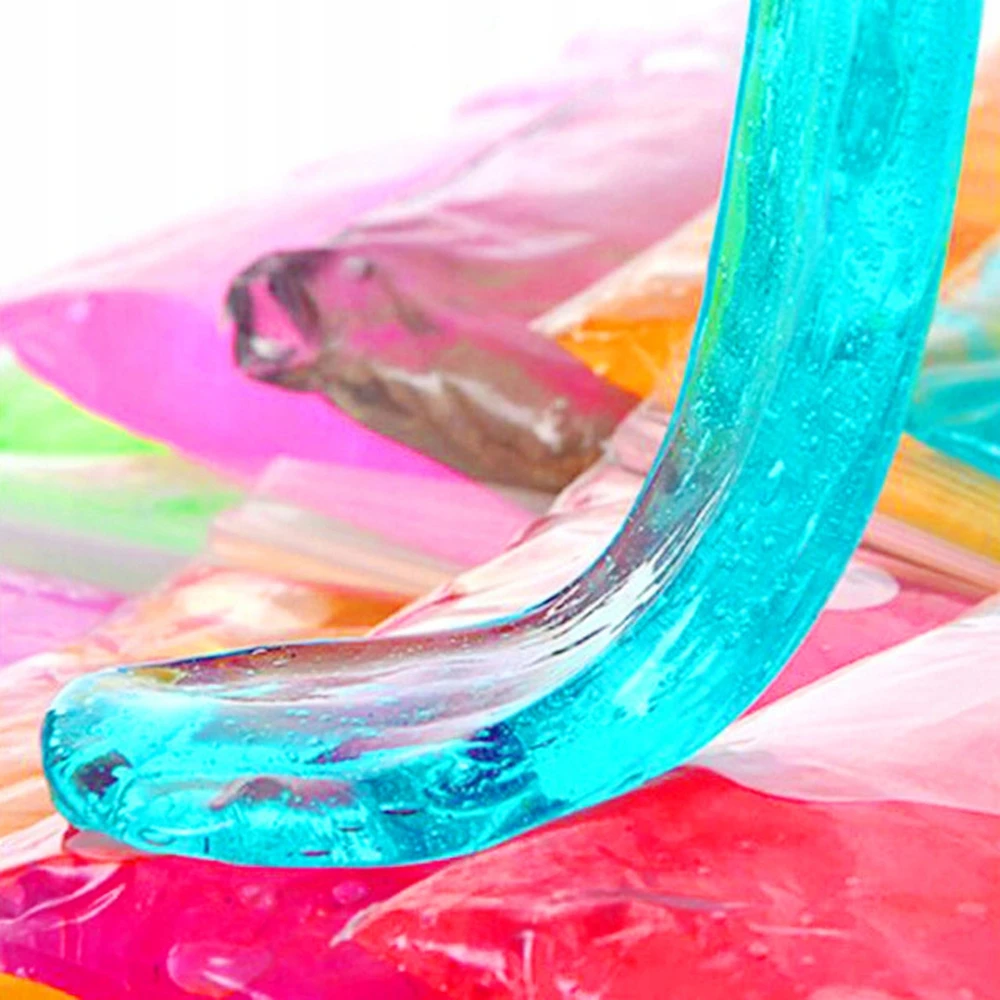 Perfect 6x MAGIC SLIME PULLING SENSORY GEL ELASTIC COLOR RINKINYS
