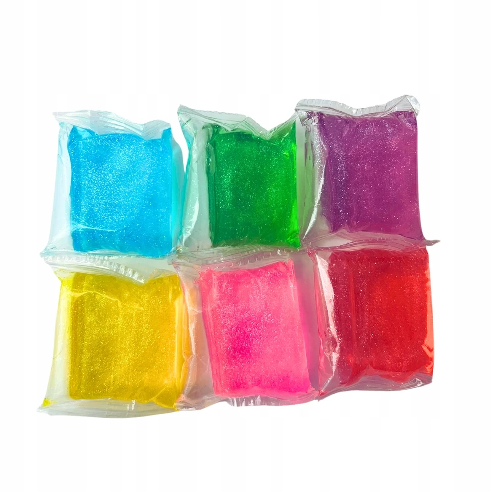 Perfect 6x MAGIC SLIME PULLING SENSORY GEL ELASTIC COLOR RINKINYS