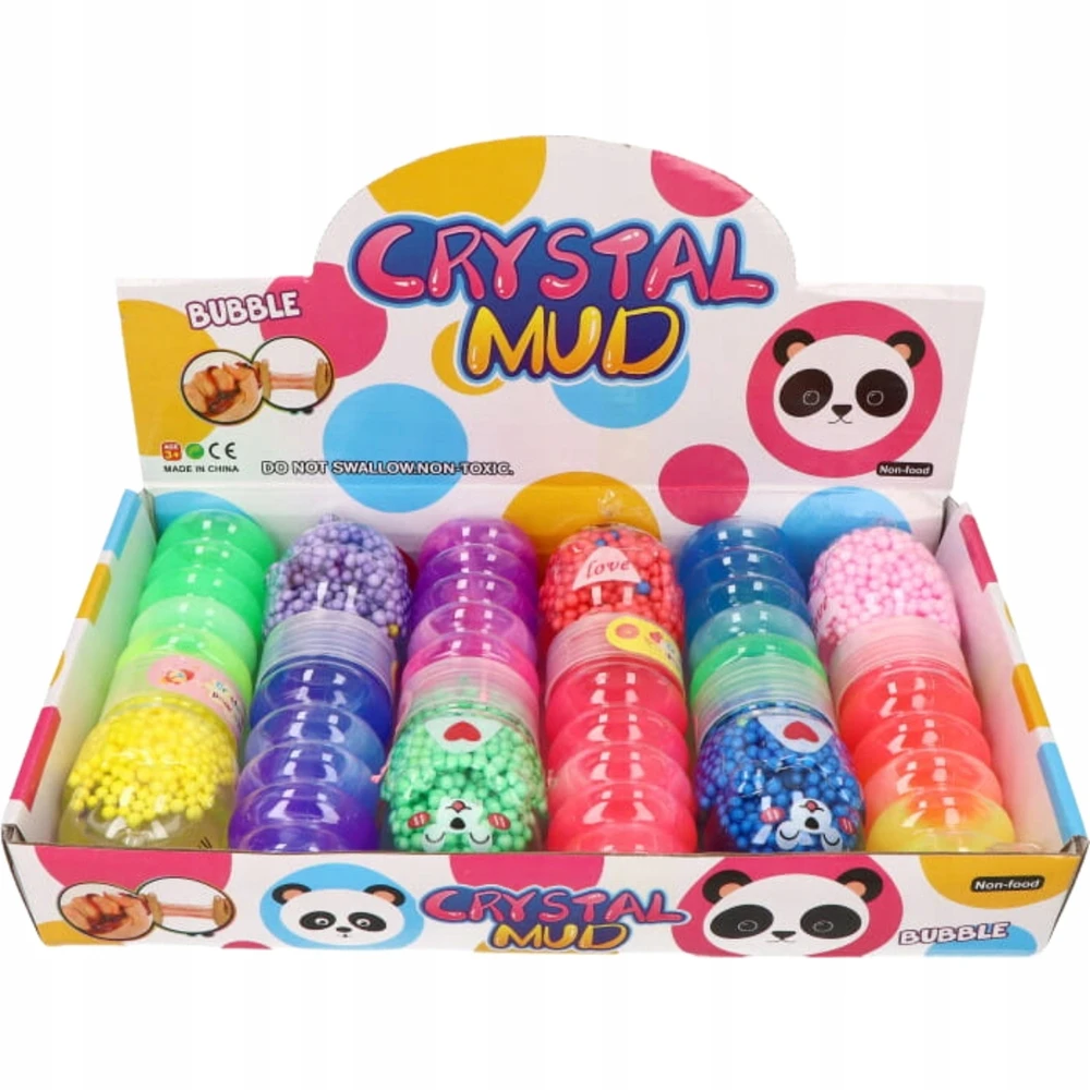 Perfect DIDELĖ MAGIC SLIME DVIGUBA KATINĖ SU RUTULIAIS JUTIKLIO MASĖS GLUT SPALVA
