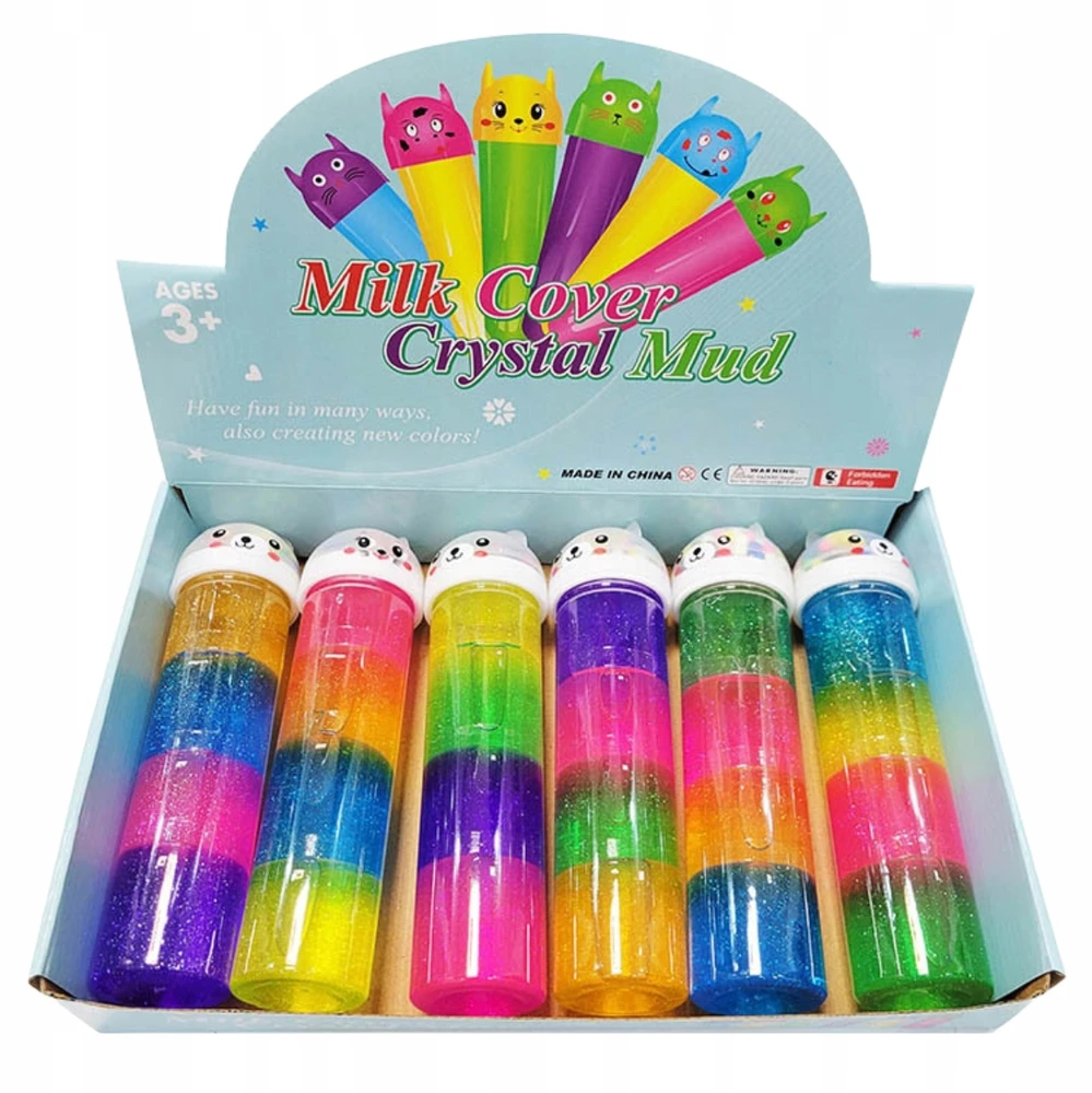 Perfect DIDELIS MAGIC SLIME KATINAS SU KAMULIAIS, TRAUKIAMIS JUTIKLIO MASĖS GLUT SPALVA