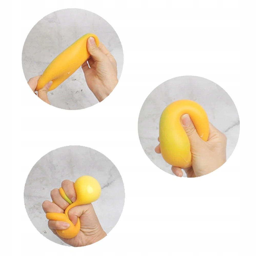 Perfect Gniotkas "mango" - minkštas, tampus, žaislas nuo streso