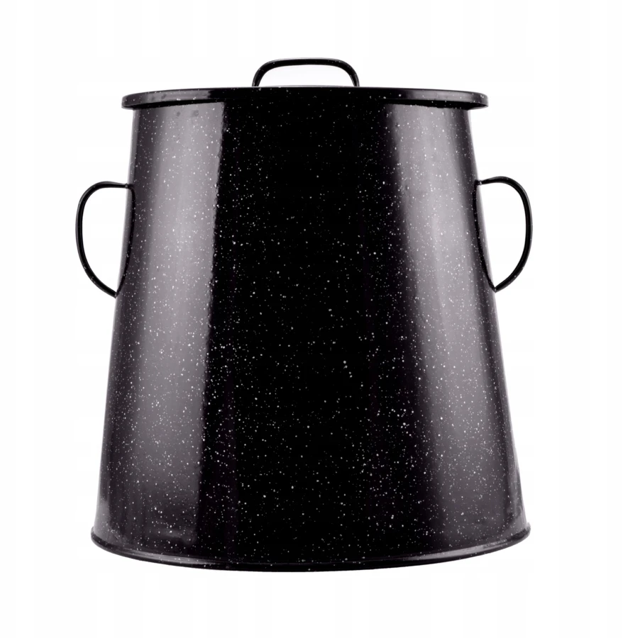 Perfect Home Emaliuotas puodas 30L 30cm juodas 54258