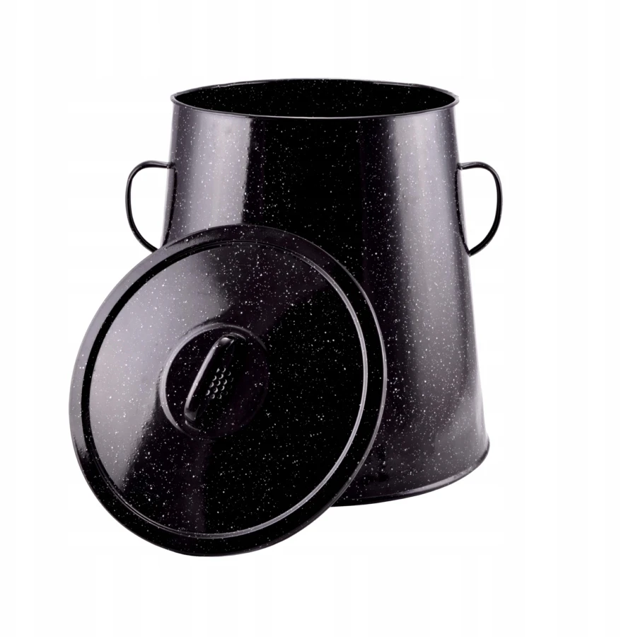 Perfect Home Emaliuotas puodas 30L 30cm juodas 54258