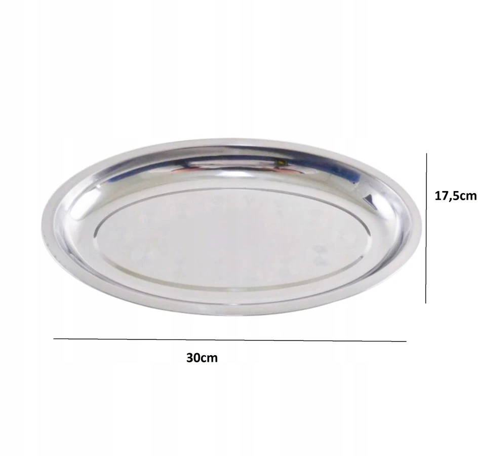 Perfectlife METALINIS PLOKŠTĖS, OVALUS PADAŽAS 30x17,5cm 134429