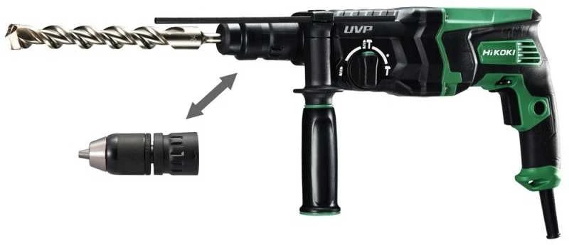 Perforatorius HiKOKI DH28PMY2 su keičiamu griebtuvu
