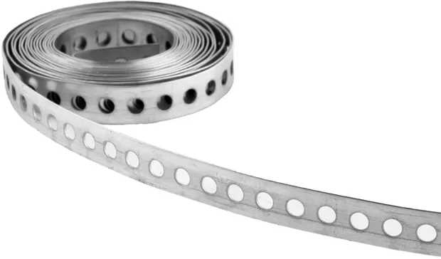 DMX Perforuota montavimo juosta, 12x0,7mm, ilgis 10m.