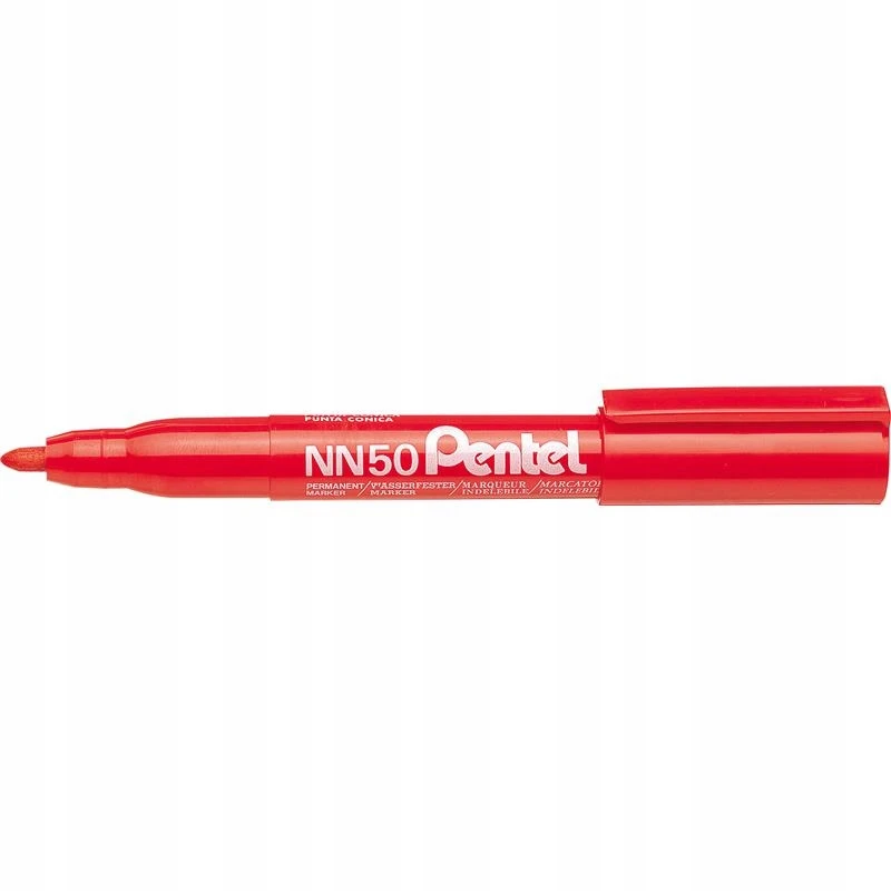 Permanentinis markeris Pentel Nn50, raudonas, 1 vnt.