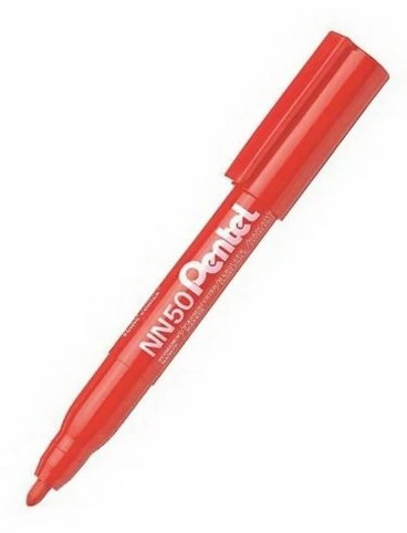 Permanentinis markeris Pentel Nn50, raudonas, 1 vnt.