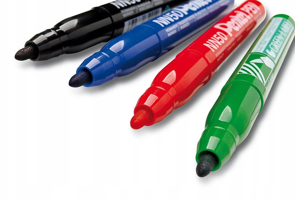 Permanentinis markeris Pentel Nn50, raudonas, 1 vnt.