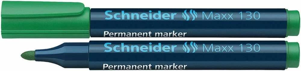 Schneder Žymeklis permanentinis Schneider Maxx 130, 1-3 mm, apvali galvutė, žalias 1213-021