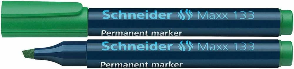 Schneder Žymeklis permanentinis Schneider Maxx 133, 1-4 mm, kirsta galvutė, žalias 1213-025