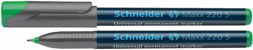Schneder Žymeklis permanentinis Schneider Maxx 220 S, 0.4 mm, OHP, žalias 1213-033