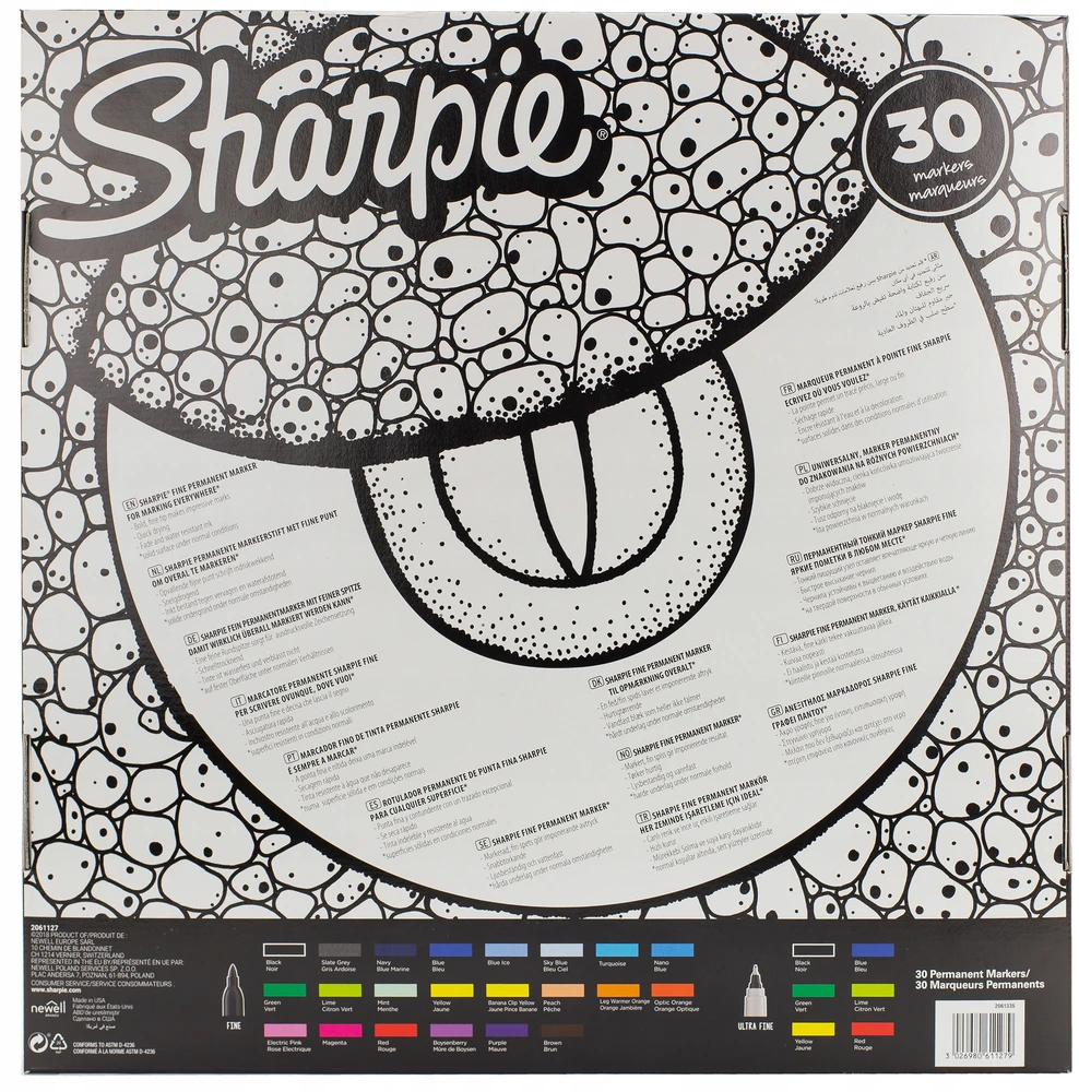 Markerių rinkinys Sharpie Fine Eye 30 vnt. - 2061127