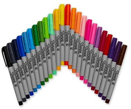 Markerių rinkinys Sharpie Fine Eye 30 vnt. - 2061127