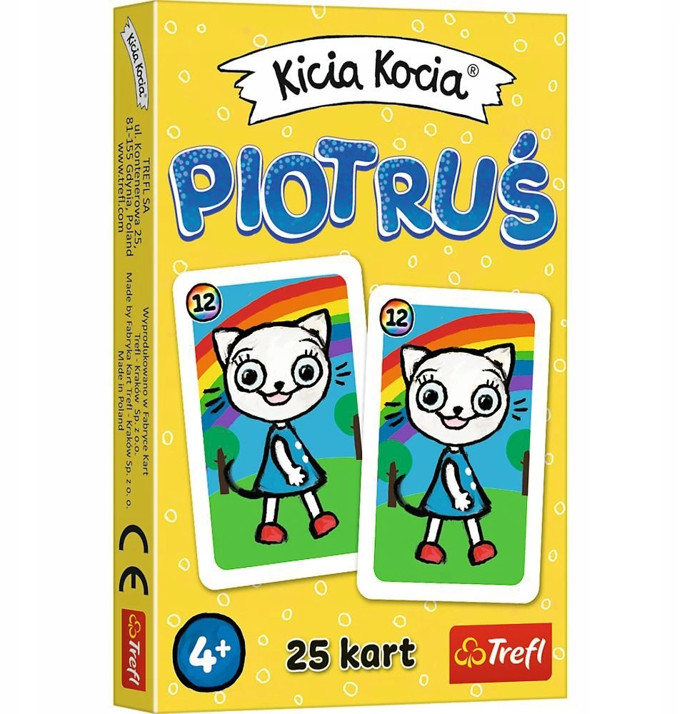 Peter Kitty Cat Cards Kortų žaidimas jauniausiam Trefl