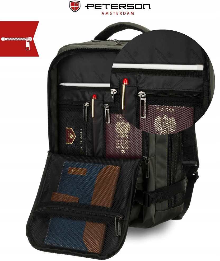 Kuprinė unisex Peterson, pilka K10