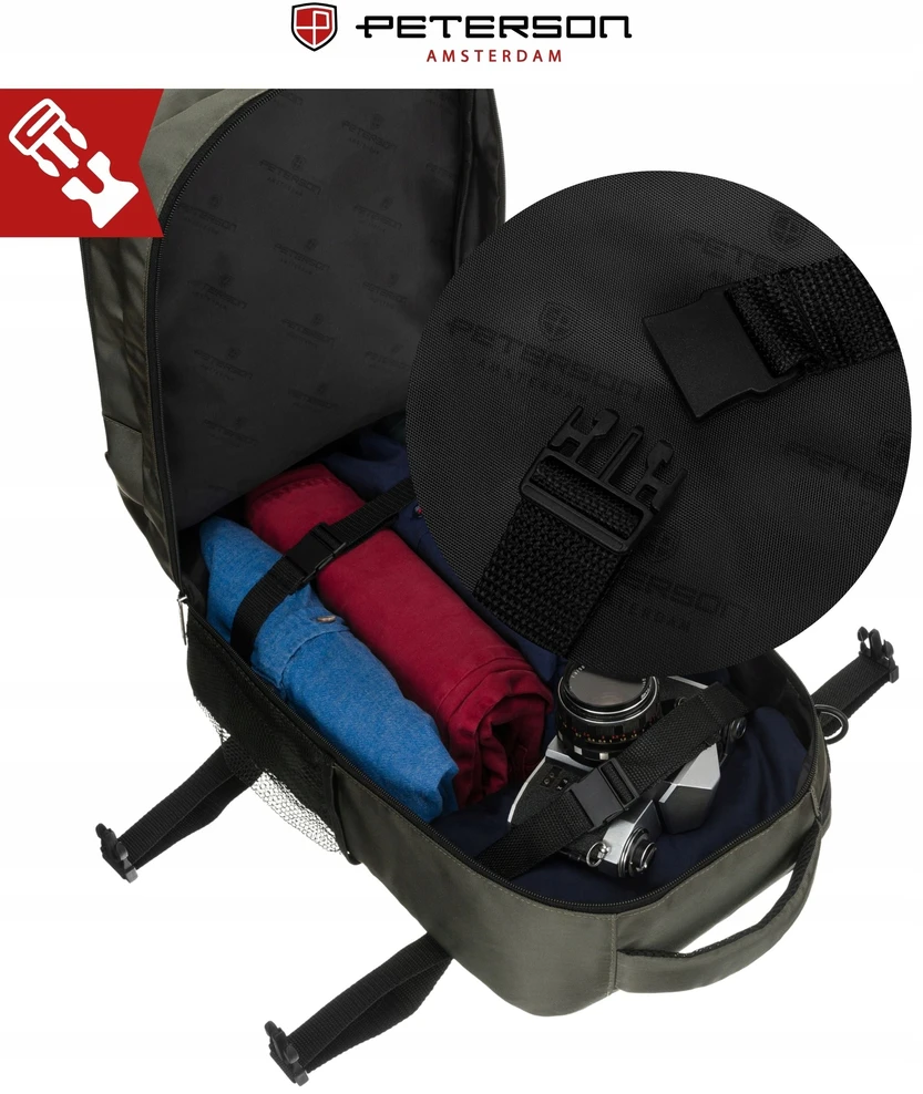 Kuprinė unisex Peterson, pilka K10