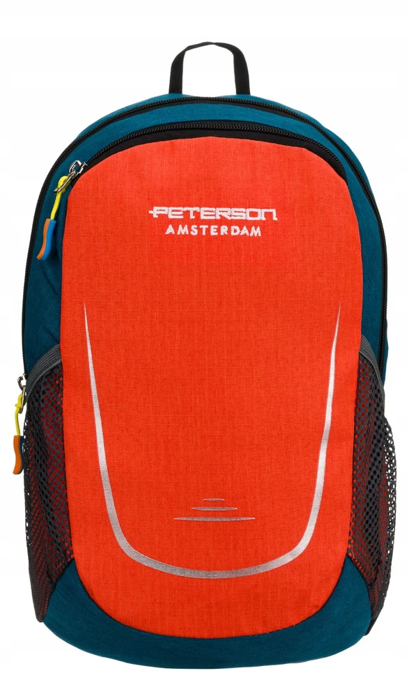 Kuprinė unisex Peterson, tamsiai mėlyna-oranžinė K1
