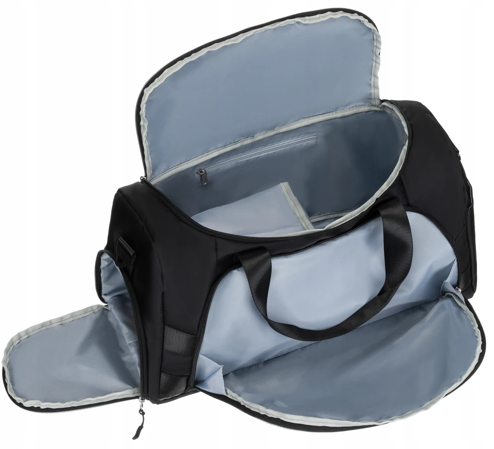 Peterson sportinė kelioninė rankinė - 21l, juoda, su skyriumi batams