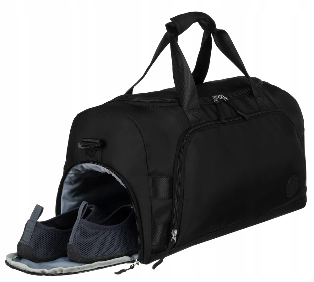 Peterson sportinė kelioninė rankinė - 21l, juoda, su skyriumi batams