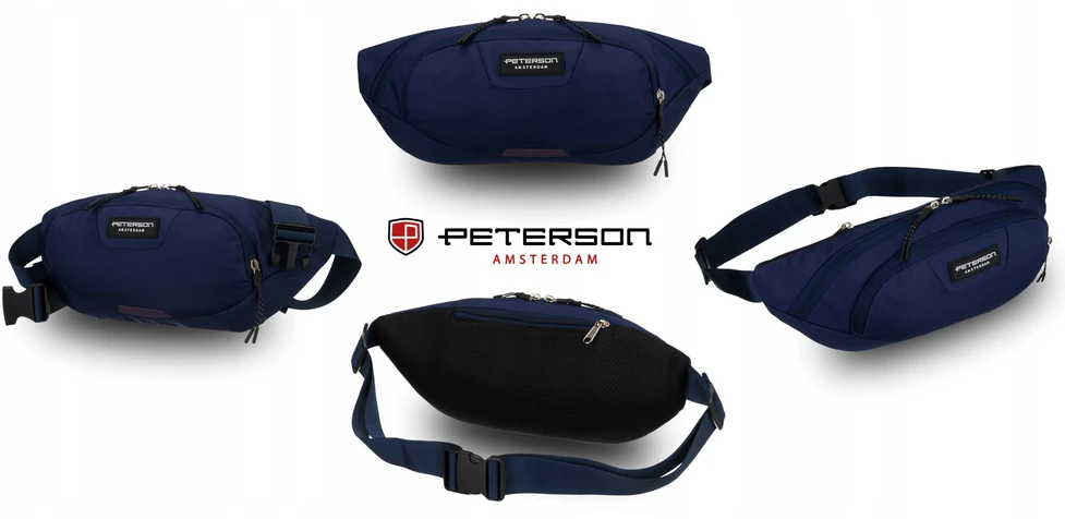 Peterson stiliaus "nerka" juosmens krepšys – sportinis, miesto, madingas