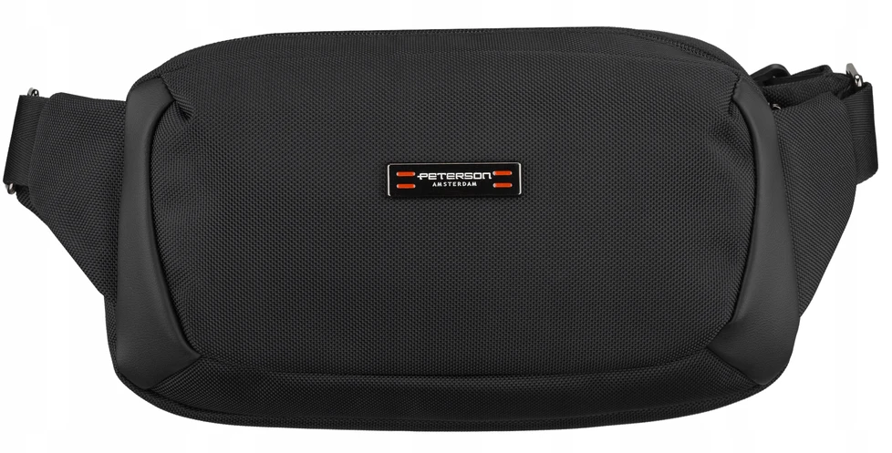 Peterson vyriška maža juosmens ir per petį nešiojama rankinė (crossbody), juoda