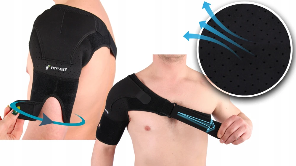 Peties stabilizatorius ortozė, Fit4Med, juoda