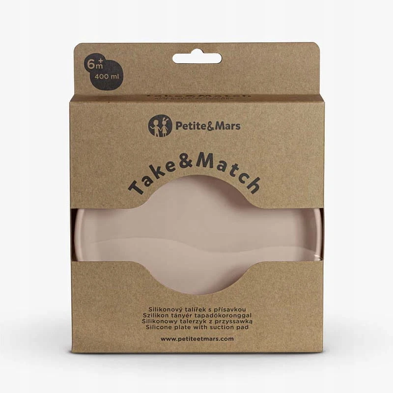 Petite&Mars PETITE-MARS Silikoninė plokštelė su siurbtuku TAKE&MATCH