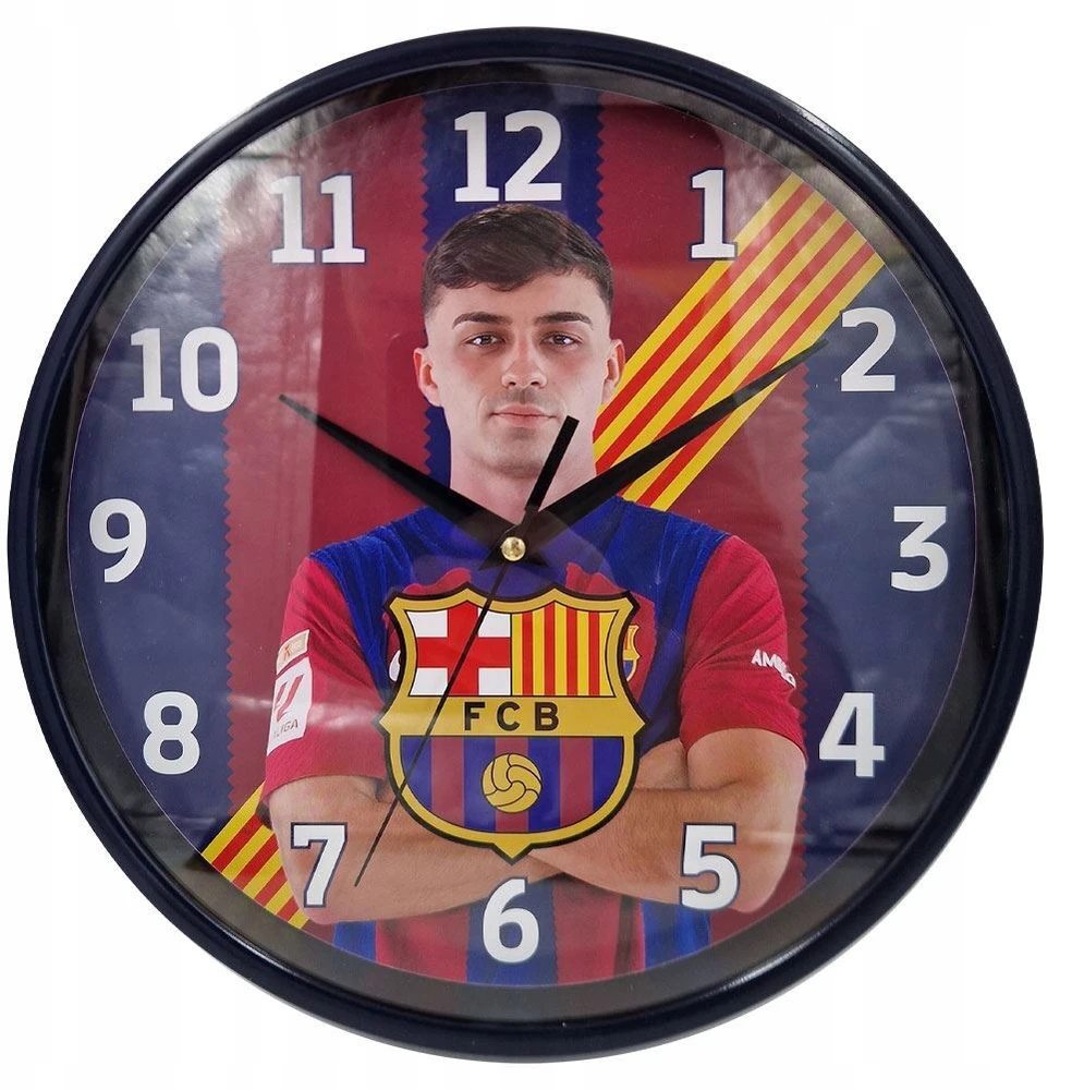 Phil Teds FC Barcelona PEDRI sieninis laikrodis 25 cm rankinis Laliga Barca Fan