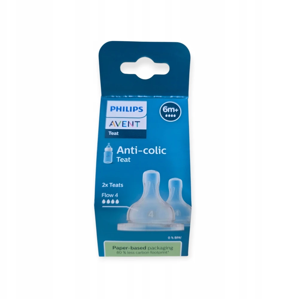 Philips AVENT Anti-Colic F žindukai nuo 6 mėn., 2 vnt., keturios skylutės