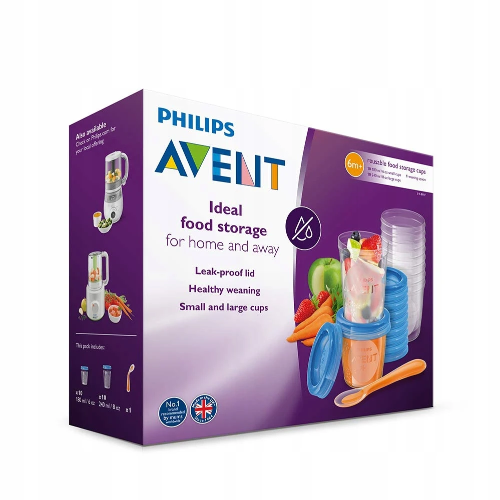 Philips Baby Food Storage Cups Avent SCF721/20