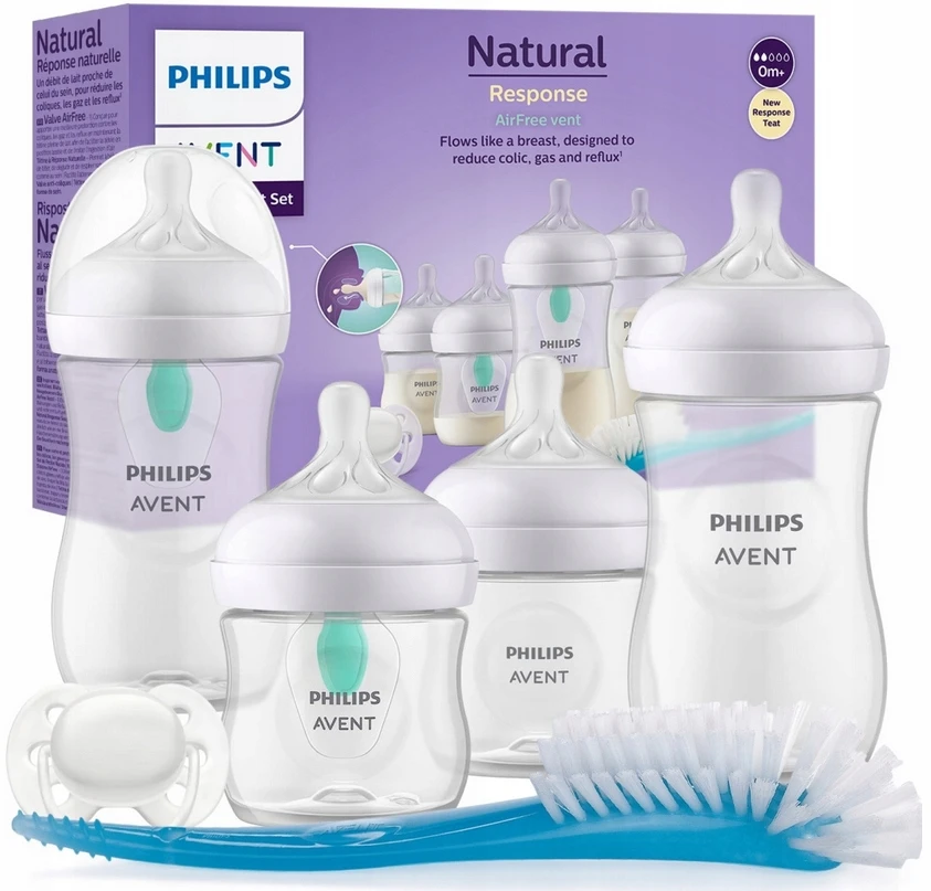 PHILIPS AVENT BUTELIUKŲ RINKINYS NAUJAGIMIUI NATURAL RESPONSE AIR-FREE SCD657