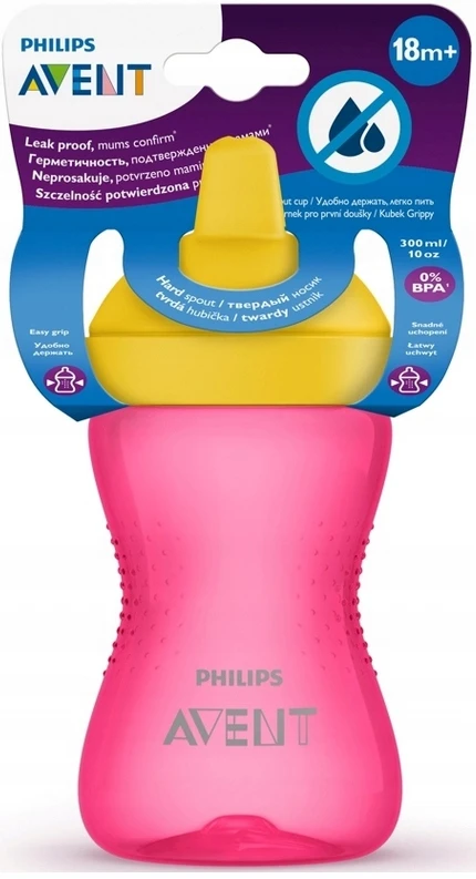 Philips AVENT „My Grippy“ puodelis su kietu snapeliu, 300 ml / 10 oz, 18 mėn.+
