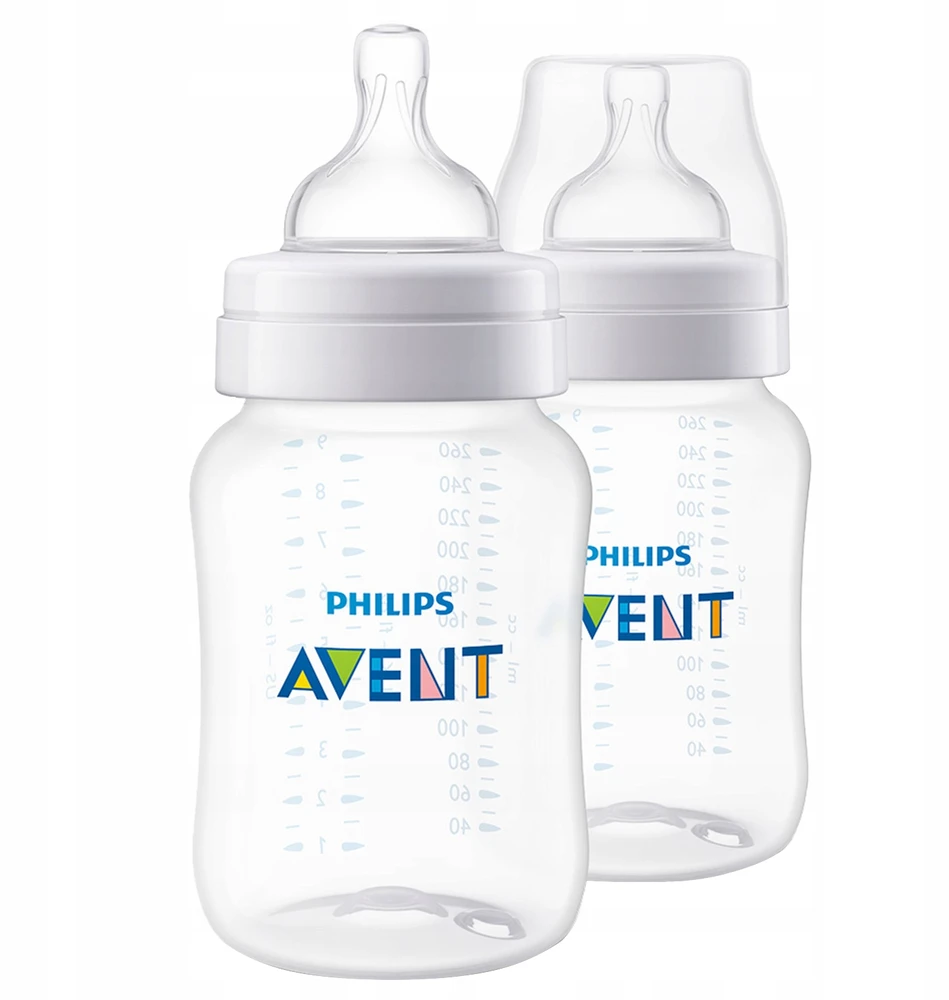PHILIPS AVENT SCY103/02 KLASIKINIS BUTELIŲ RINKINYS 2x260ml ANTICOLIKAS 1M+