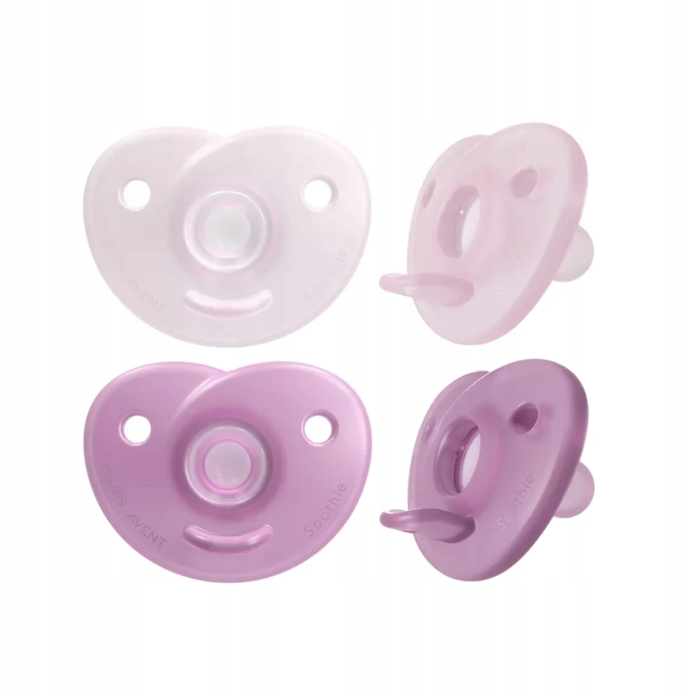 Philips Avent Soothies čiulptukai 100% silikonas 0-6 mėn. Girl 2U