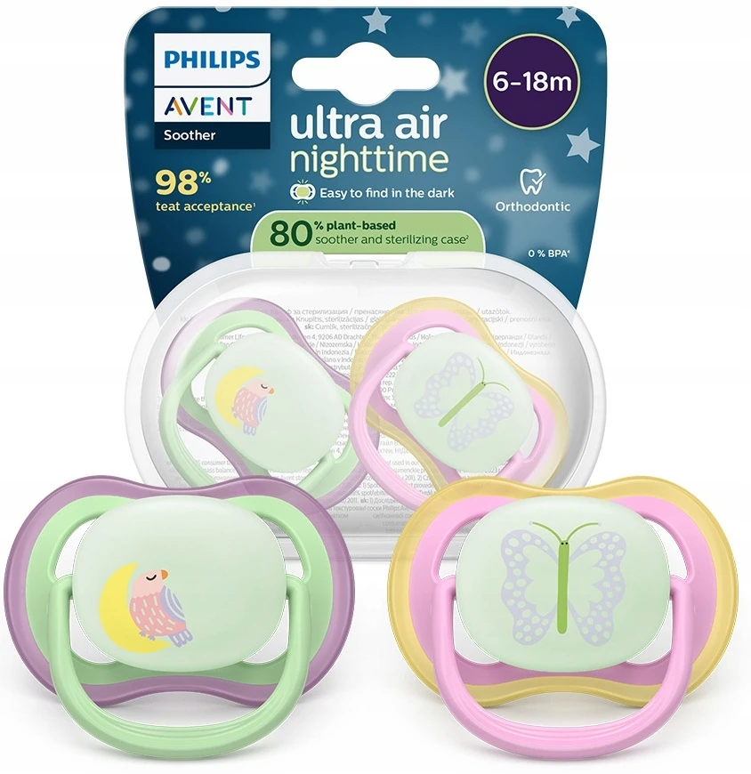 Philips Čiulptukas SCF376/29 ORO NAKTINIS 6-18 mėn. MERGAITĖ