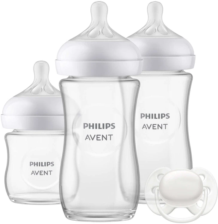 PHILIPS AVENT stiklinis dovanų buteliukas naujagimiui SCD878/11 (3 vnt.)