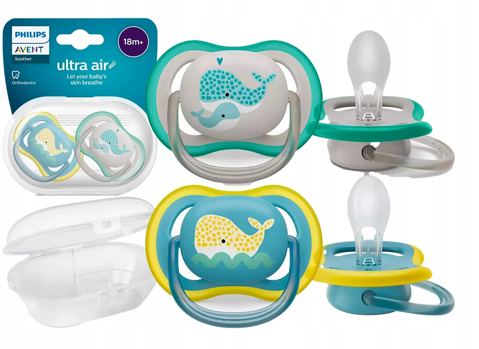 Philips AVENT SCF349/24 Čiulptukas Ultra Air 18+ banginiai 2 vnt