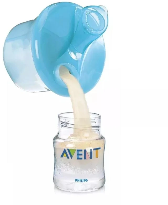 Philips "Avent" pieno miltelių indelis mėlynas 1vnt