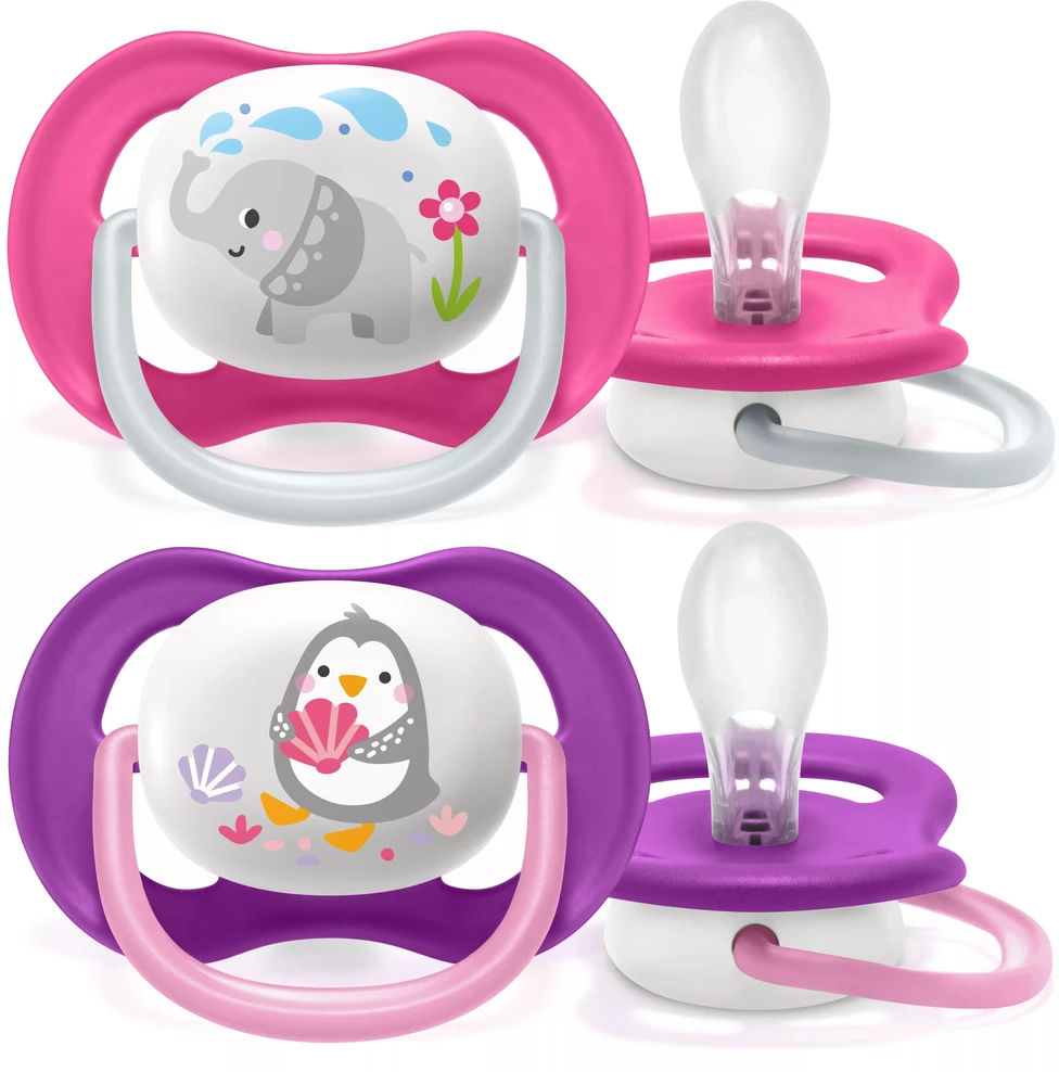 Philips AVENT 6-18 mėn. silikoninis čiulptukas ULTRA AIR M, 2 vnt., SCF080/08